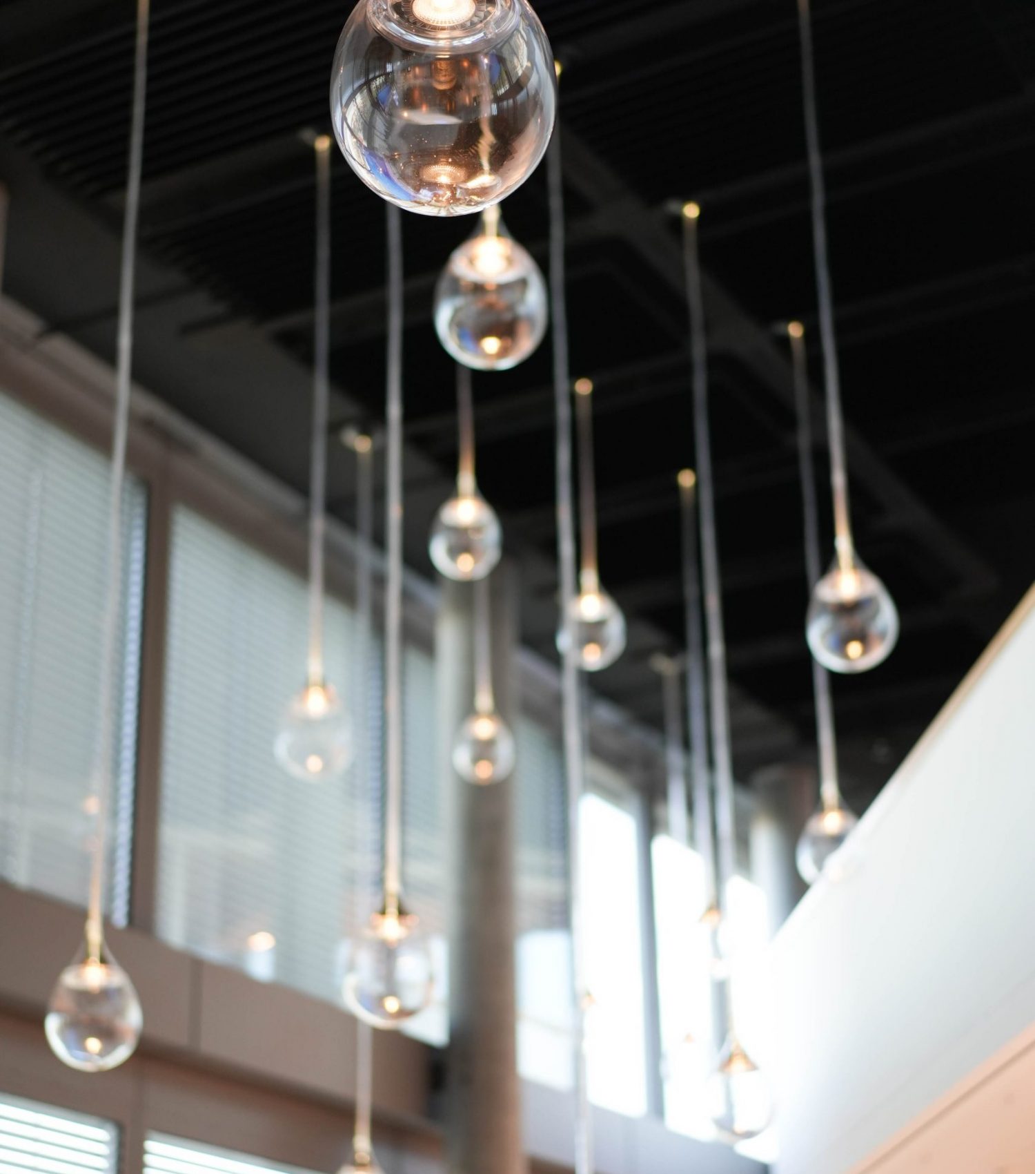 Moderne Hängelampen Glas Beleuchtung Location Business Event Düsseldorf Kamaka.info